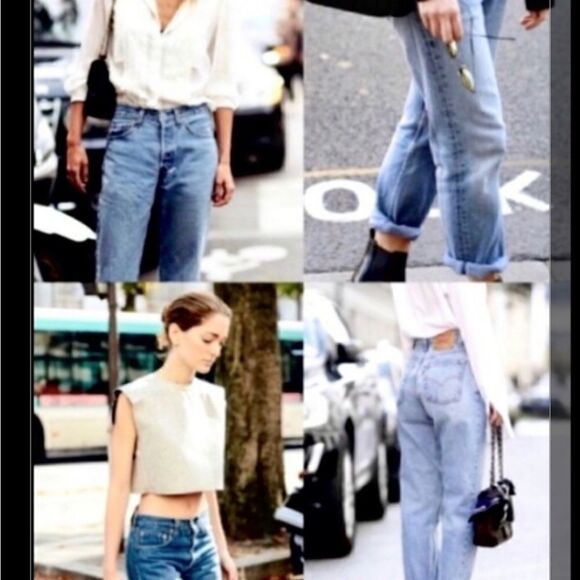 Vintage 90's Mom Jeans Rib cage High Waisted Size 36" 100% Cotton. - Picture 13 of 13